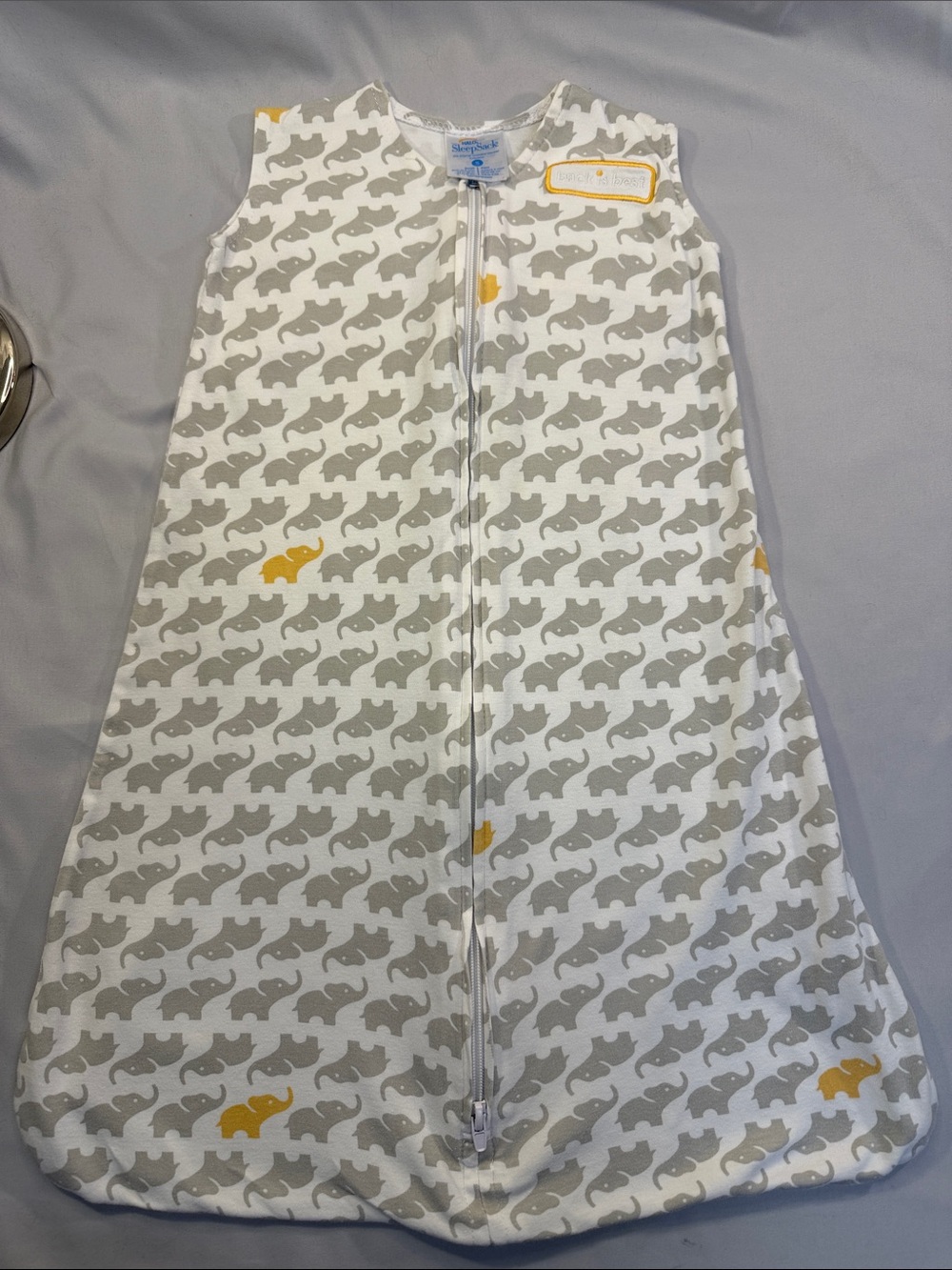Halo - Grey and Yellow Baby Sleep Sack